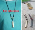Sliver Emergency Whistles with Lanyard Double Tubes